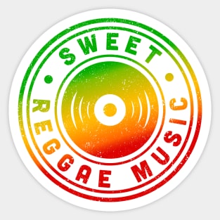 Sweet Reggae Music Rasta Colors Sticker